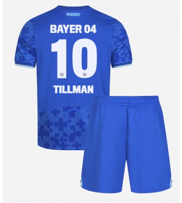 Bayer Leverkusen Malik Tillman #10 Tredjetrøje Børn 2025-26 Kortærmet (+ Korte bukser)